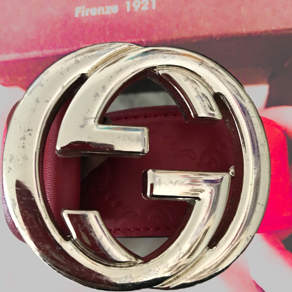 Red Gucci Belt